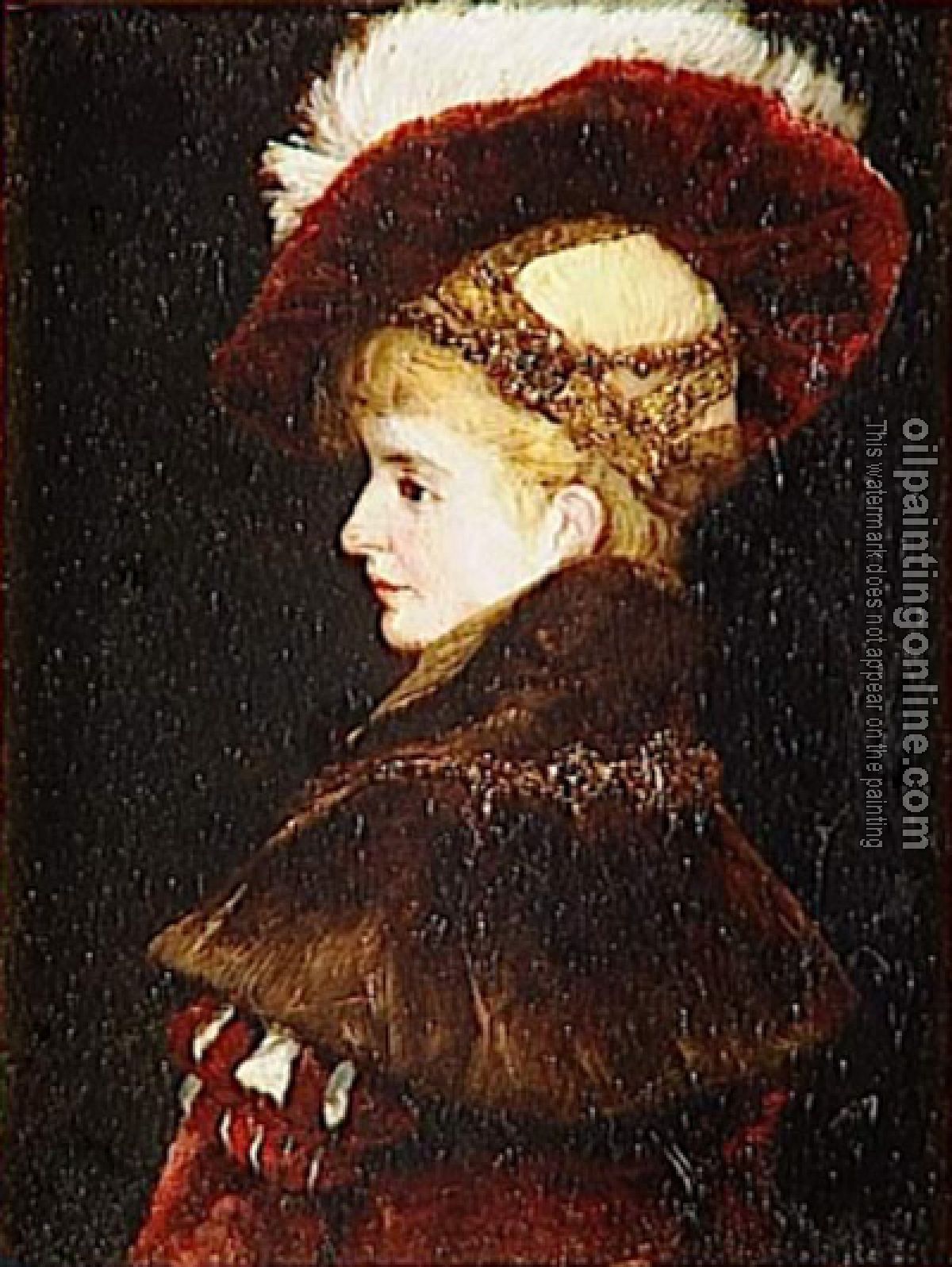 Hans Makart - portrait de femme en costume d apparat